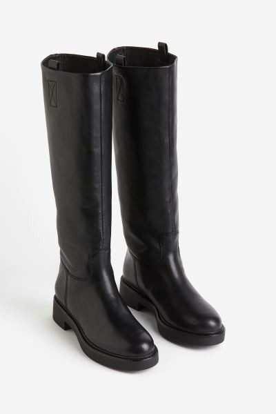 Knee-high Leather Boots | H&M (US + CA)