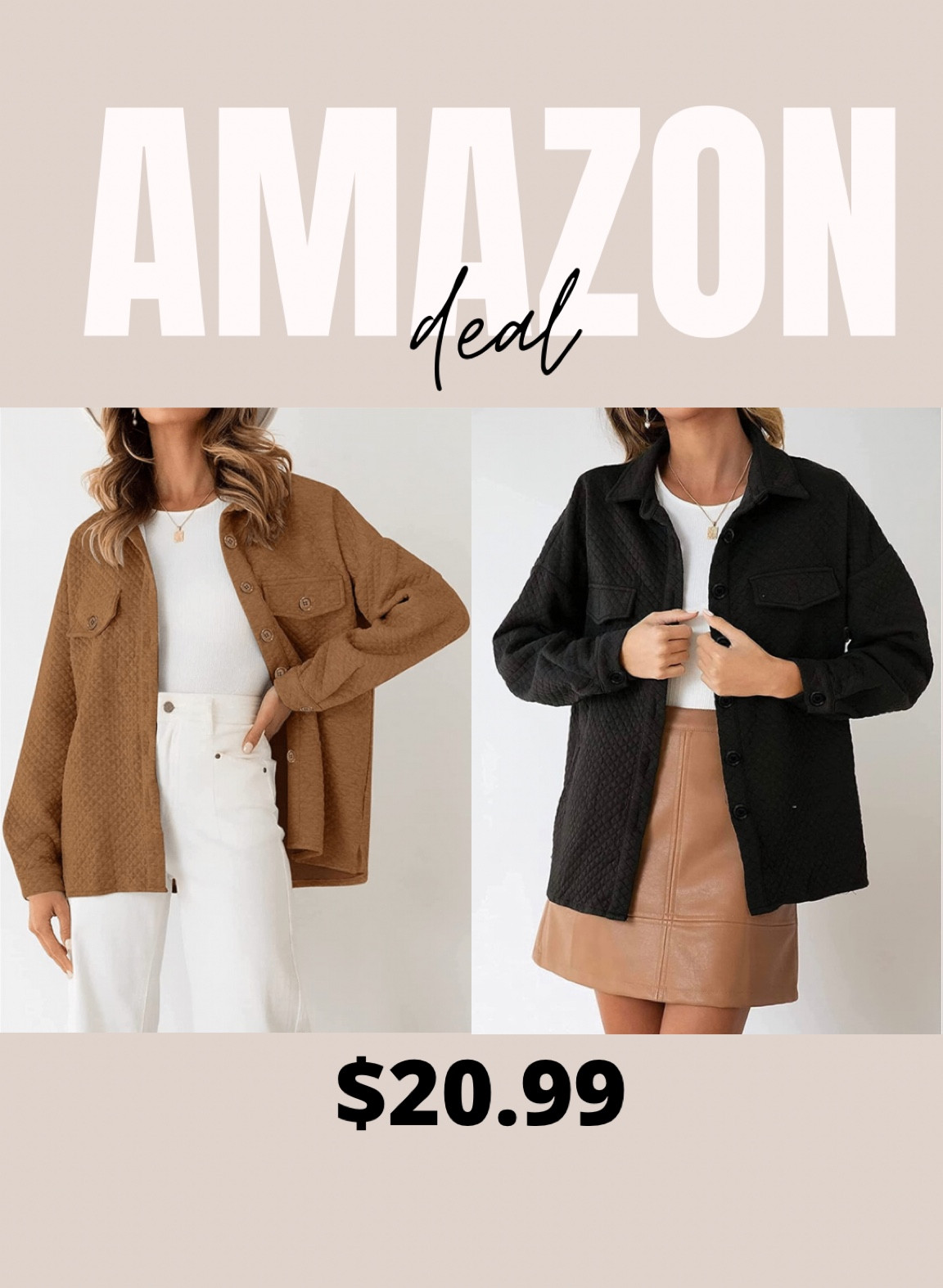 Amazon fashion
Amazon deal
Quilted jacket 
Quilted shacket 
Winter fashion
Winter outfit ideas
Outerwear 

#LTKFind #LTKSeasonal #LTKunder50