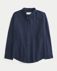Oversized Linen-Blend Shirt | Hollister (US)