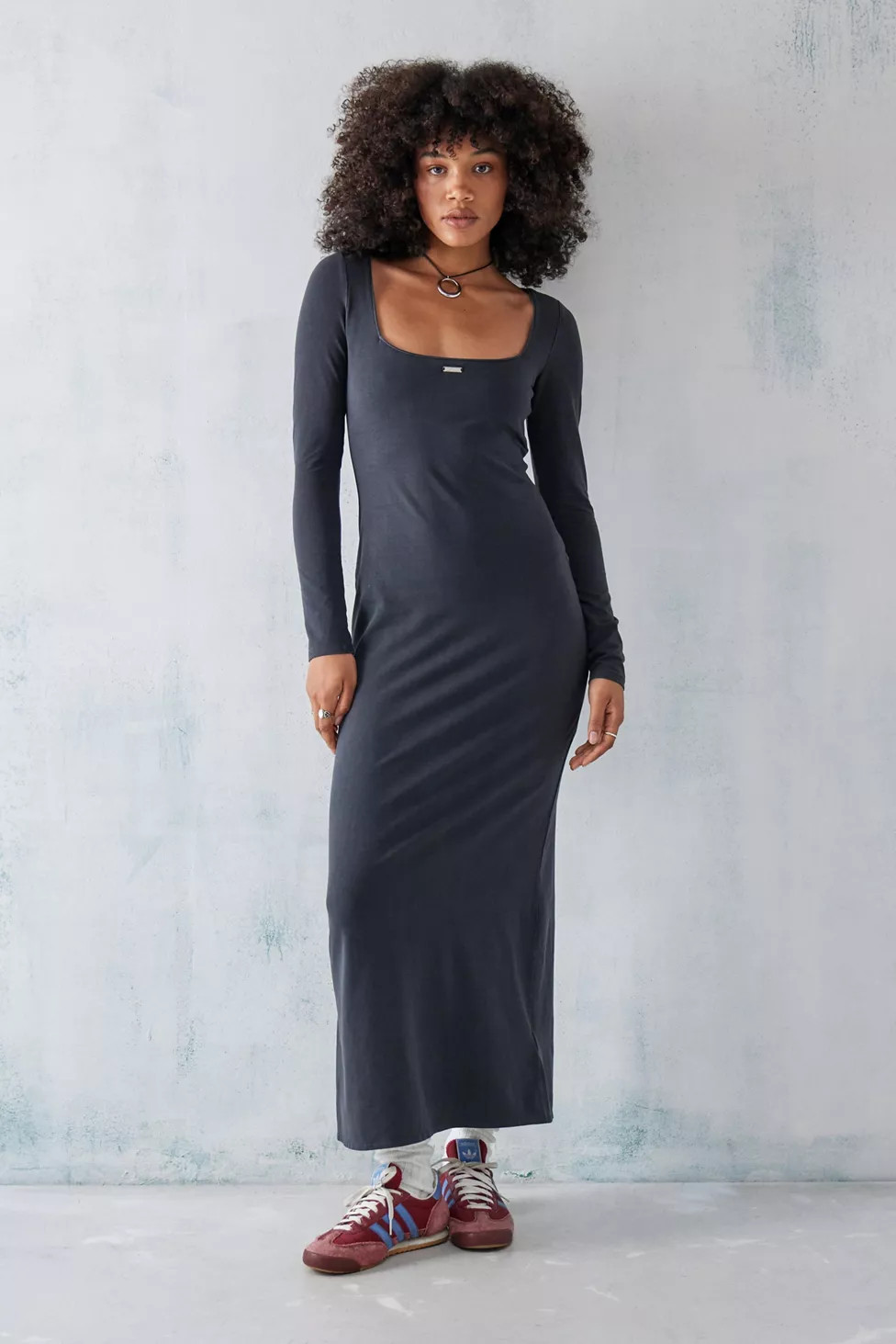 BDG Riley Washed Column Maxi Dress | Urban Outfitters (US and RoW)