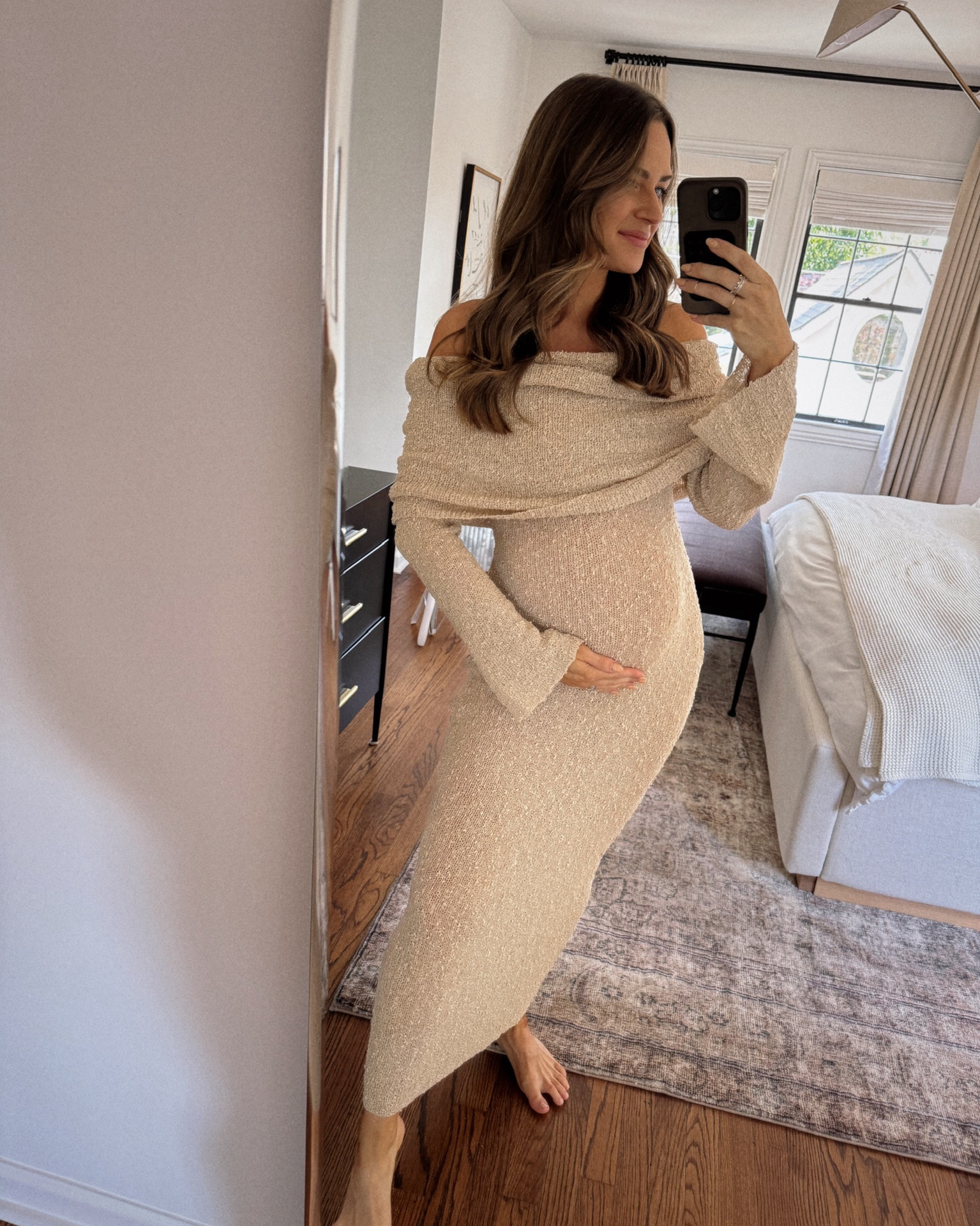 Option for my maternity shoot! I’m wearing a size small and love this look for bringing home the baby!



#LTKBump #LTKStyleTip