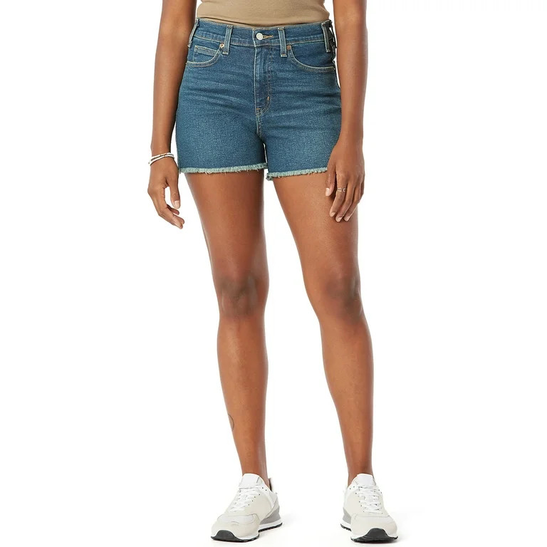 Signature by Levi Strauss & Co.™ Women's Heritage 3" High Rise Cutoff Short | Walmart (US)