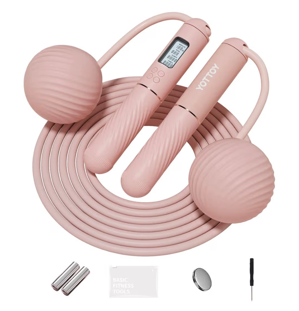 YOTTOY Skipping Ropes for Adults -Cordless Counter Jump Rope with Large Cordless Ball-Weighted Jump Rope for Women with LCD Display

Great for workouts 

#LTKfitnessgoals #LTKmorningroutine #LTKActive