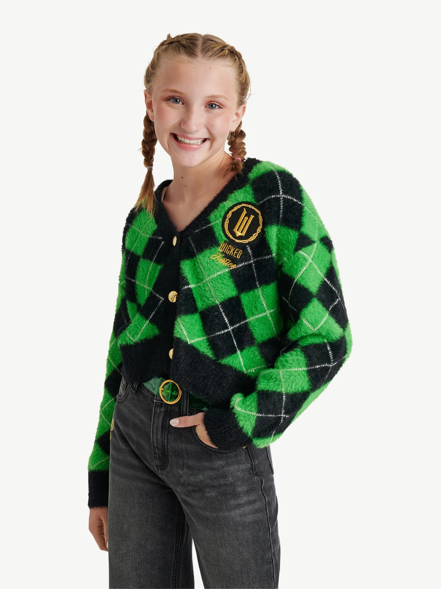 Justice Girls Wicked Cardigan Sweater, Sizes XS-XLP | Walmart (US)