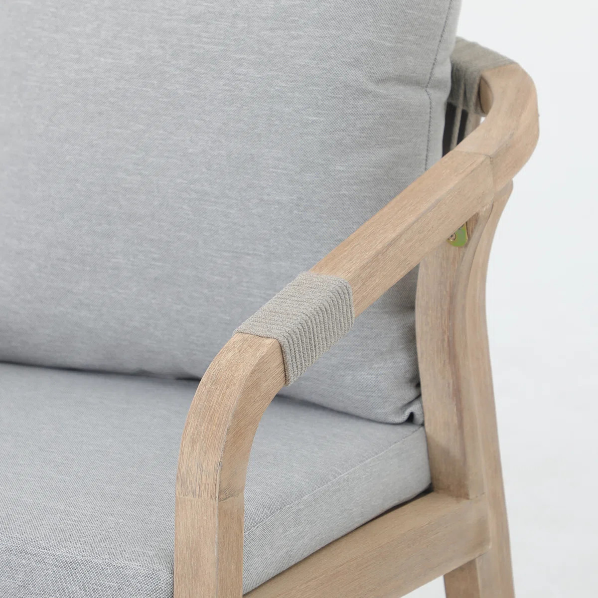 Marinee Acacia Wood Outdoor Dining Chair With Cushions (Set of 2) | Wayfair North America