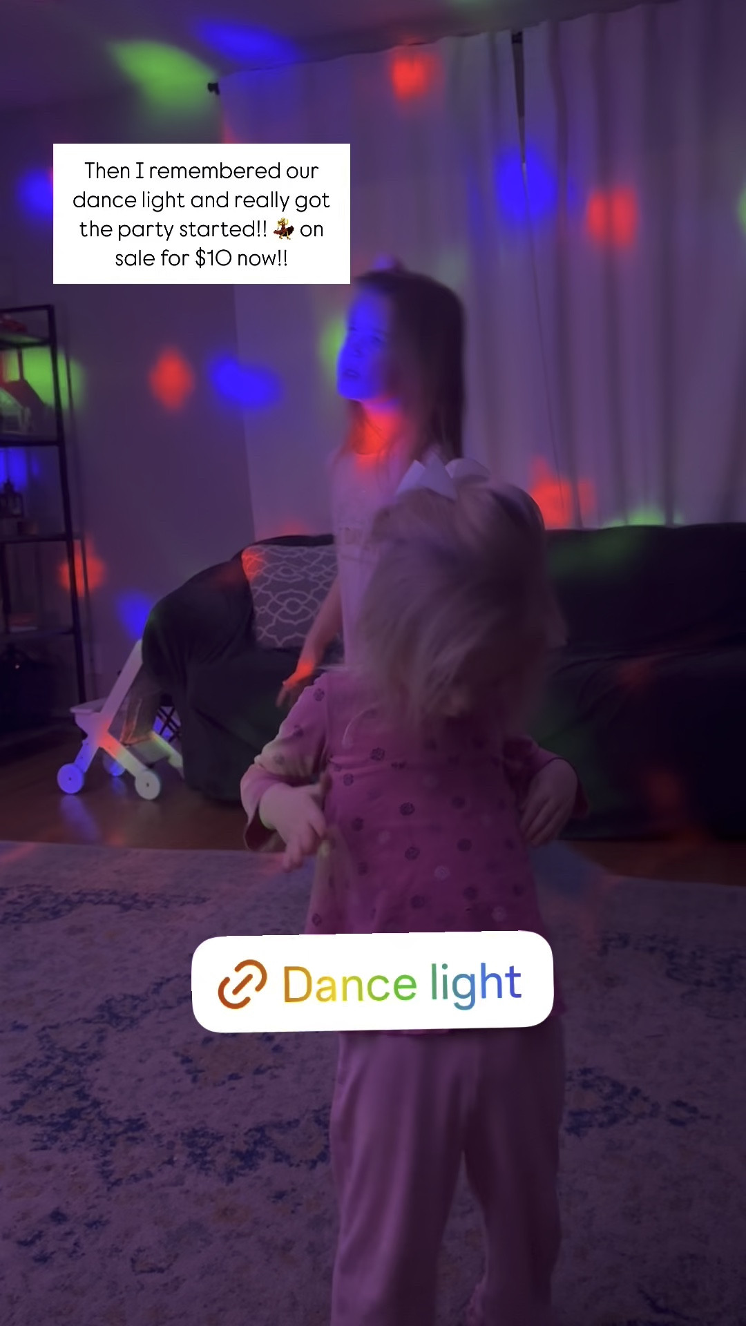 The best (and most affordable) dance light!! So fun for parties and any day you need a dance party 💃 🪩 🕺 

#LTKFamily #LTKKids #LTKParties