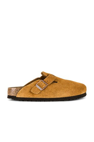BIRKENSTOCK Boston Soft Footbed Clog in Mink from Revolve.com | Revolve Clothing (Global)