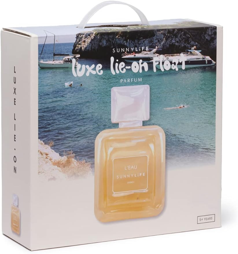 SunnyLife Women's Luxe Lie-On Pool Float Parfum Champagne | Amazon (US)