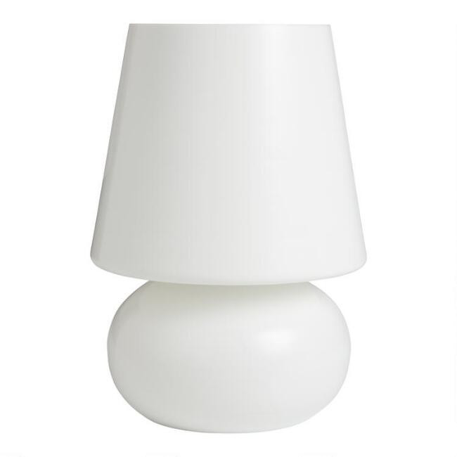 White Opal Glass Table Lamp | World Market