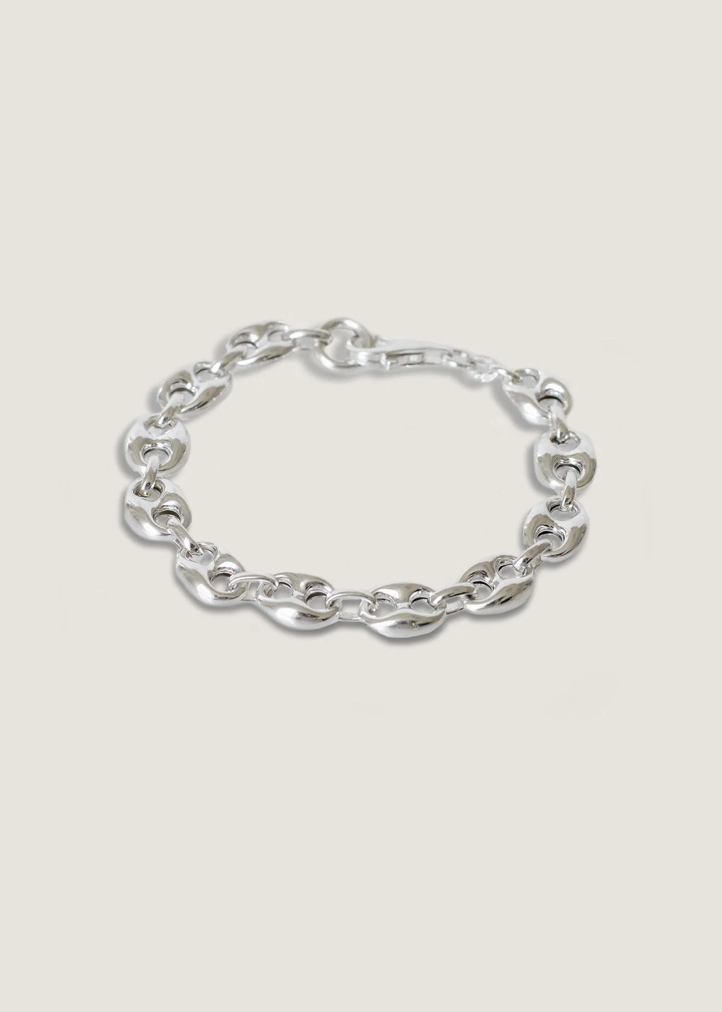 Puffed Mariner Chain Bracelet Silver - Kinn | Kinn