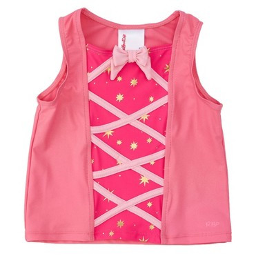 RuffleButts Girls Active Princess Dress-Up Tank Top - Royal Pink Princess, 5 | Target