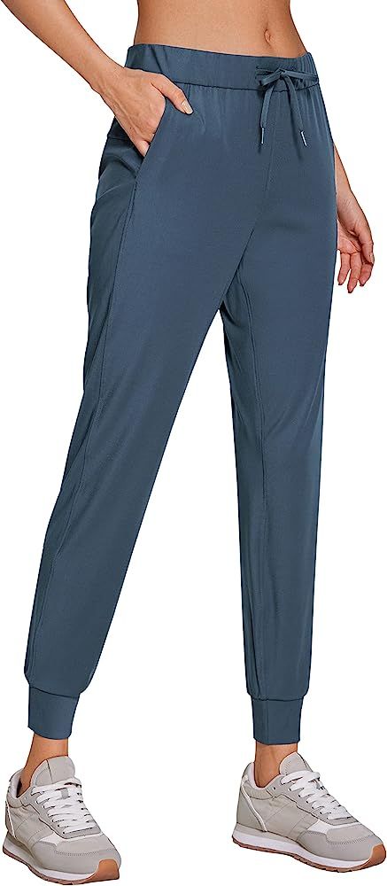 CRZ YOGA 4-Way Stretch Golf Joggers for Women, 27" Casual Travel Workout Pants, Lounge Athletic Swea | Amazon (US)