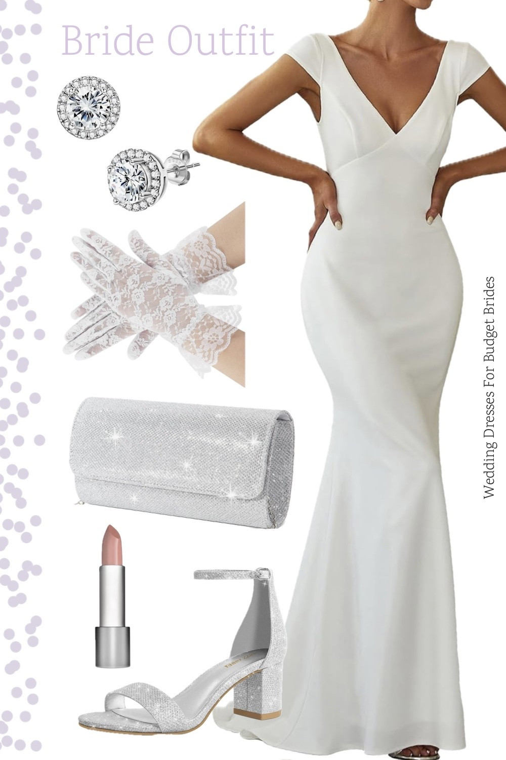 Bride outfit for welcome dinner, wedding reception, elopement, backyard wedding, beach wedding, destination wedding, city hall wedding, courthouse wedding, micro wedding. 

All on Amazon.
