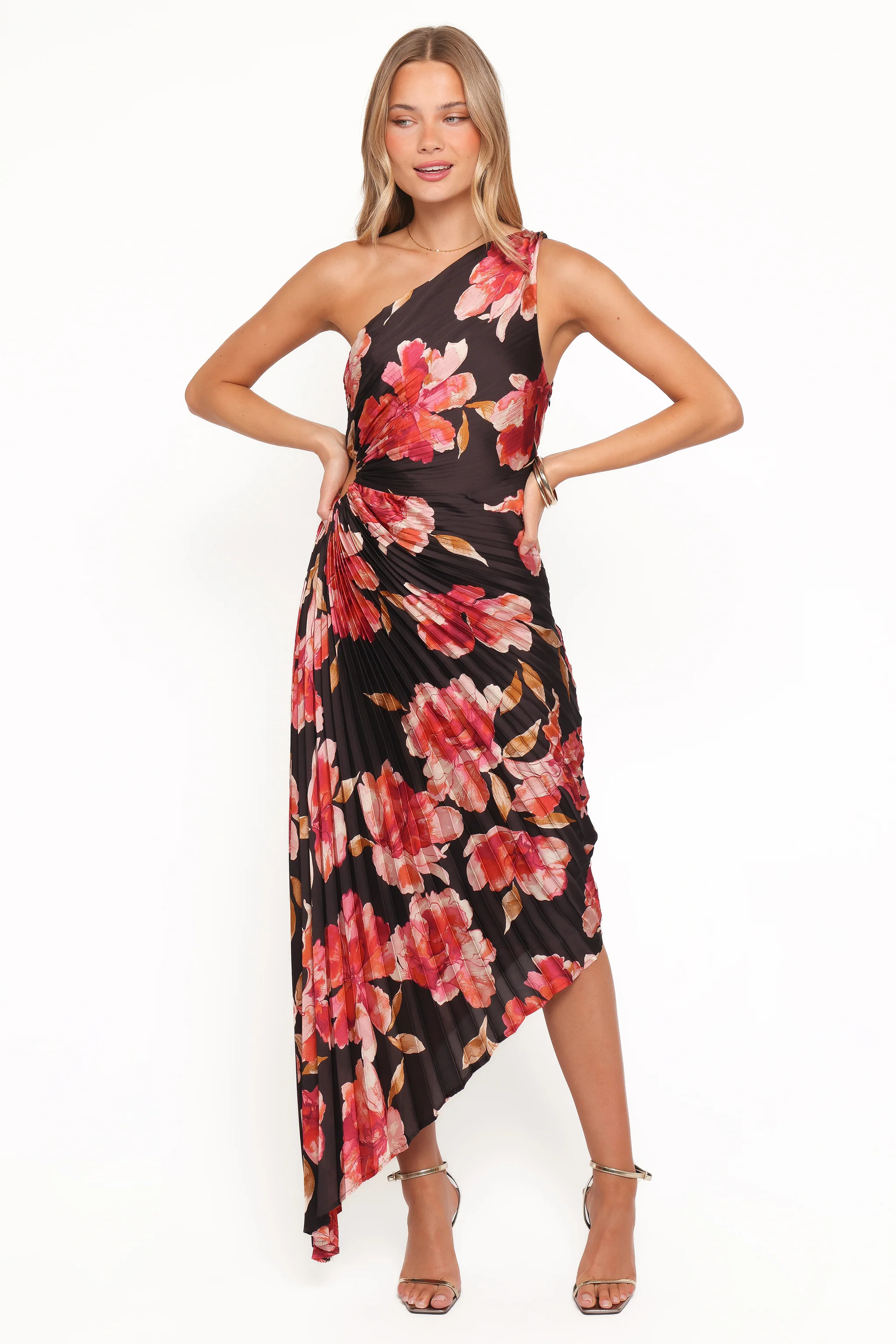 Kleo One Shoulder Maxi Dress - Midnight Orchid | Petal & Pup (US)