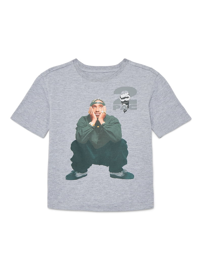 2Pac Boys Vintage Inspired Graphic Tee with Short Sleeves, Sizes 4-18 | Walmart (US)
