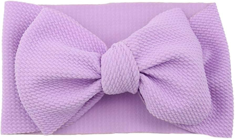 Kewl Fashion Baby Girl's Large Bow knot Nylon Headband Toddler Hairband for Photography Travle Pa... | Amazon (US)