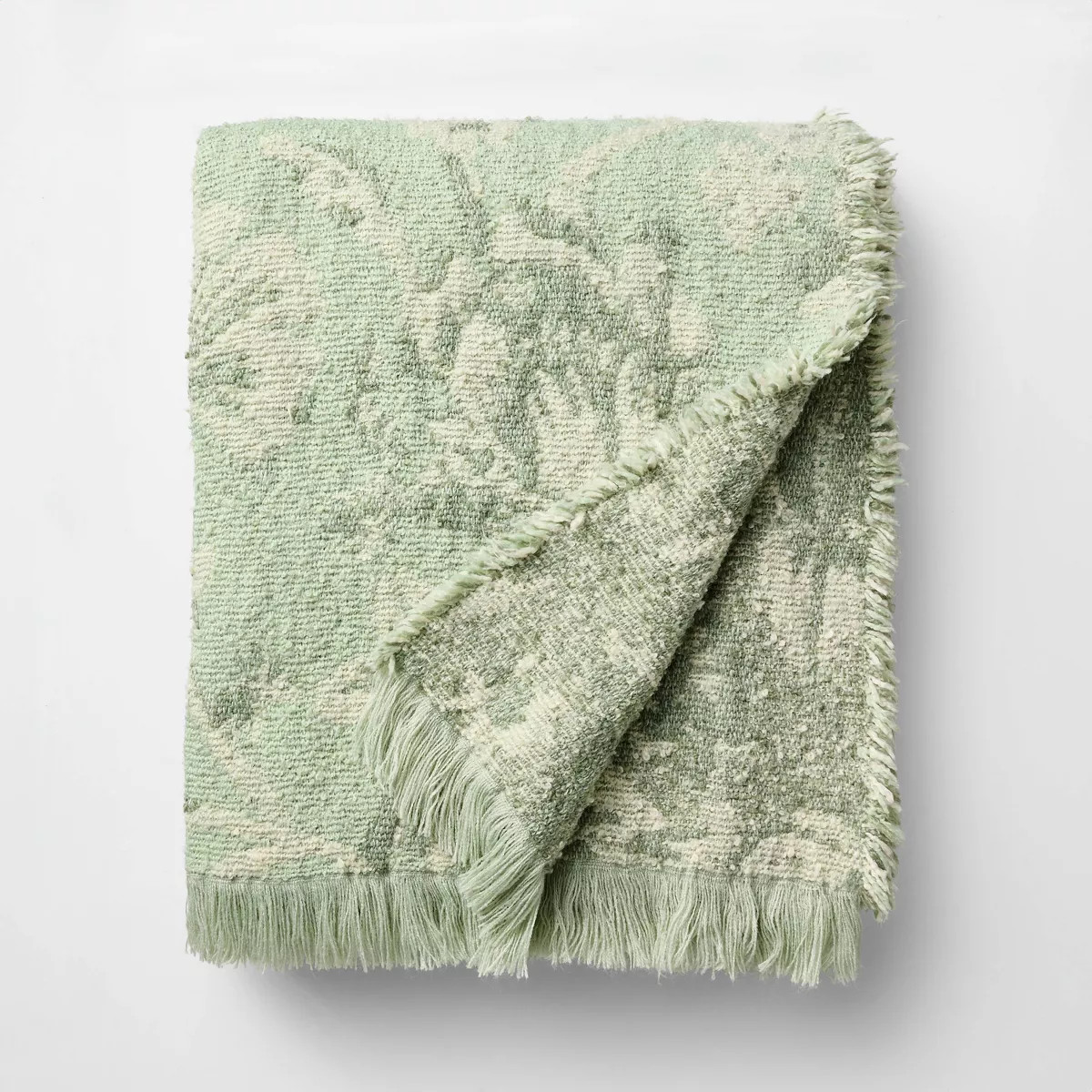 Easter Throw Jacquard Floral Green - Threshold™ Design with Studio McGee | Target