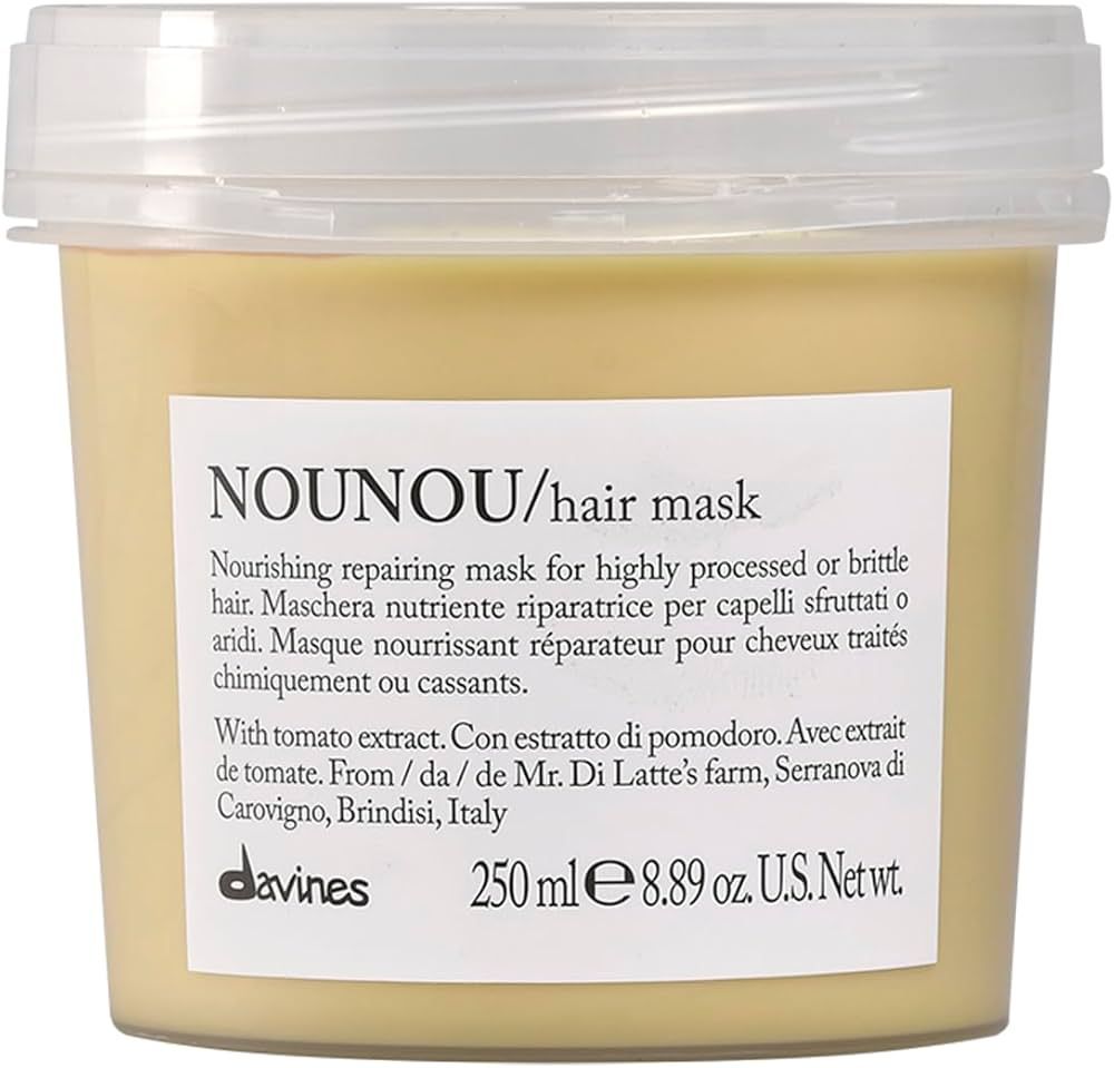 Davines NOUNOU Hair Mask, Nourishing And Repairing Treatment For Bleached, Permed Or Relaxed Hair... | Amazon (US)