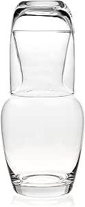 Trinkware Bedside Carafe With Tumbler - Clear Glass - 2 Piece Water Pitcher And Cup Night Set | Amazon (US)