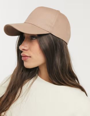 ASOS DESIGN baseball cap in stone | ASOS (Global)