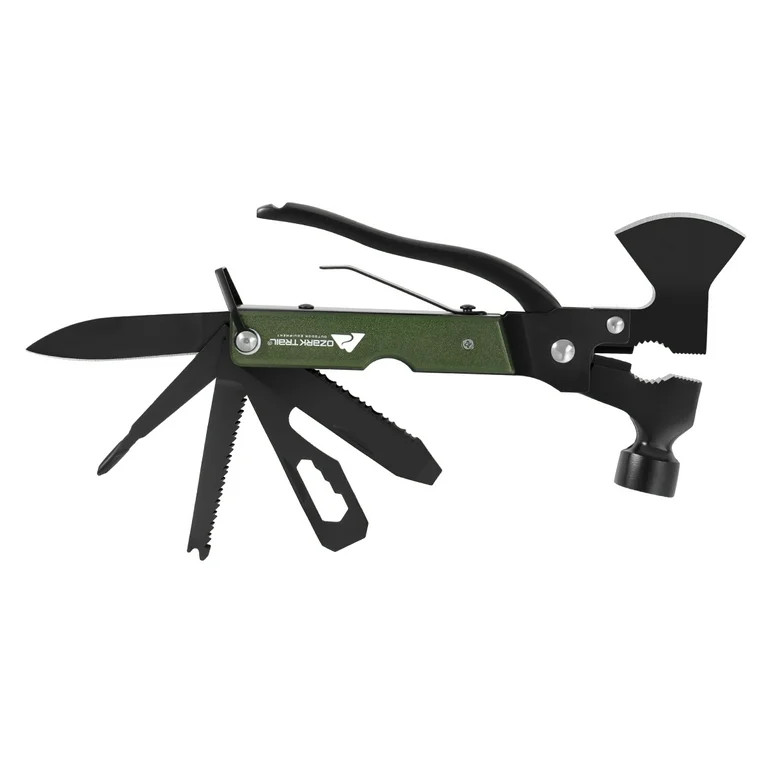 Ozark Trail 6.3 inch 19-in-1 Multi-Function Survival Tool,Aluminum Handle,Hammer Camping Equipmen... | Walmart (US)