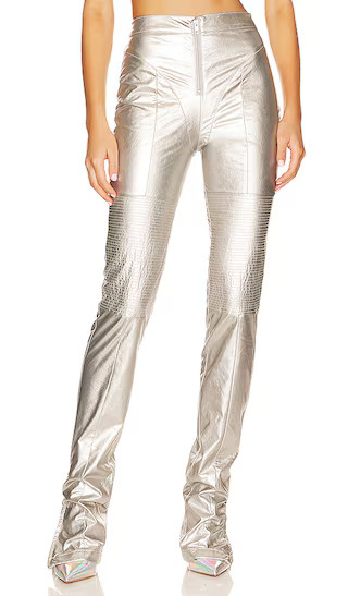 Nola Pants in Silver | Revolve Clothing (Global)