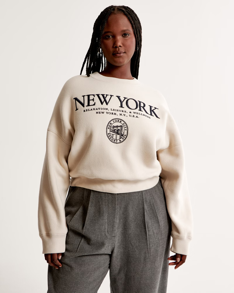 Women's Destination Crest Sunday Crew | Women's New Arrivals | Abercrombie.com | Abercrombie & Fitch (US)
