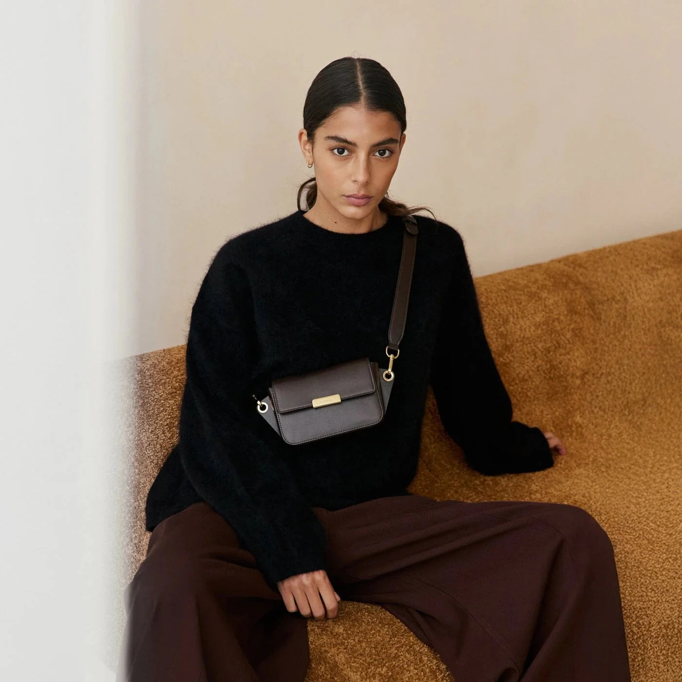 Roquette Belt Bag - Chocolate Box Leather | ATELIERS AUGUSTE