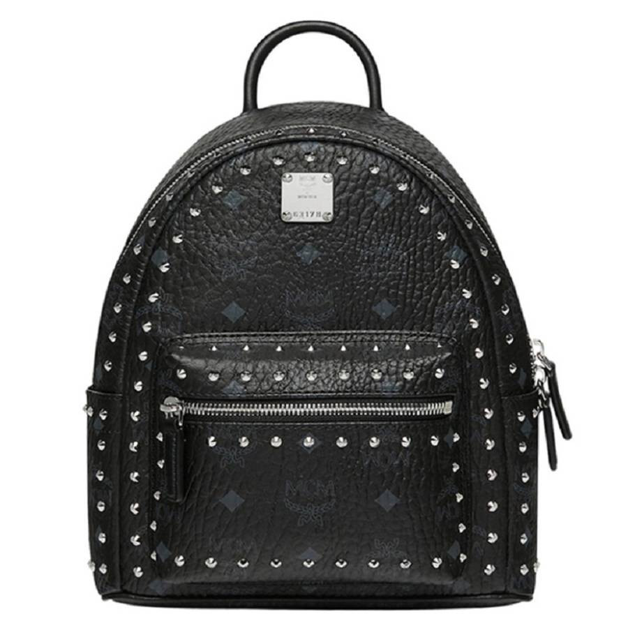 MCM Black Mini Visetos Stark Backpack | Jomashop.com & JomaDeals.com