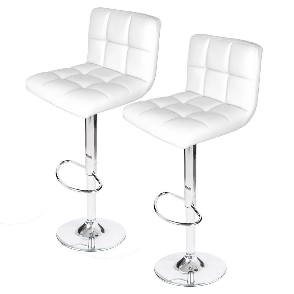 Beckwith Swivel Upholstered Adjustable Height Counter Stool with Metal Frame | Wayfair North America