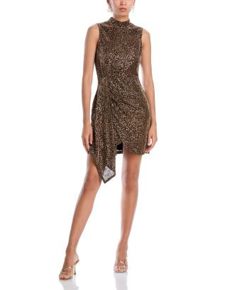 AQUA Leopard Sequin Dress - Exclusive  | Bloomingdale's Women | Bloomingdale's (US)