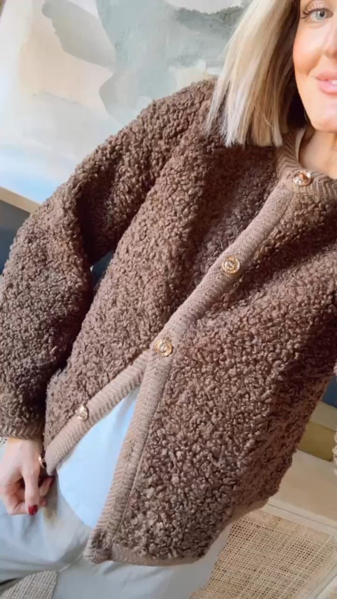 This jacket is so soft! I love the button detail! This is a great piece to have to stay warm during winter!

Loverly Grey, Amazon find, Amazon fashion, Sherpa jacket, Sherpa cardigan, brown jacket, winter staples, winter fashion, winter outfit ideas 

#LTKFindsUnder50 #LTKSeasonal #LTKootd