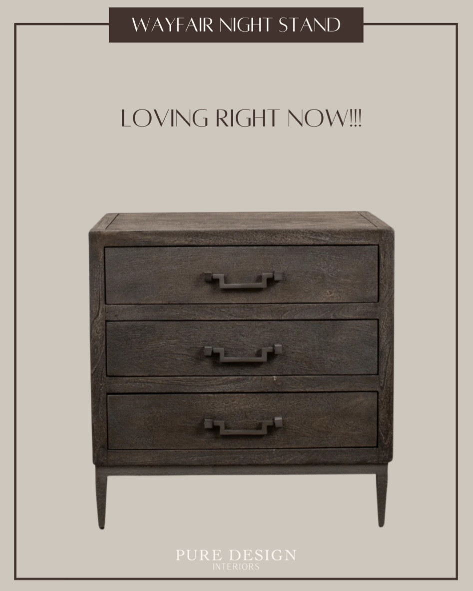 Night Stands we love! Solid wood night stand! Wayfair. 
