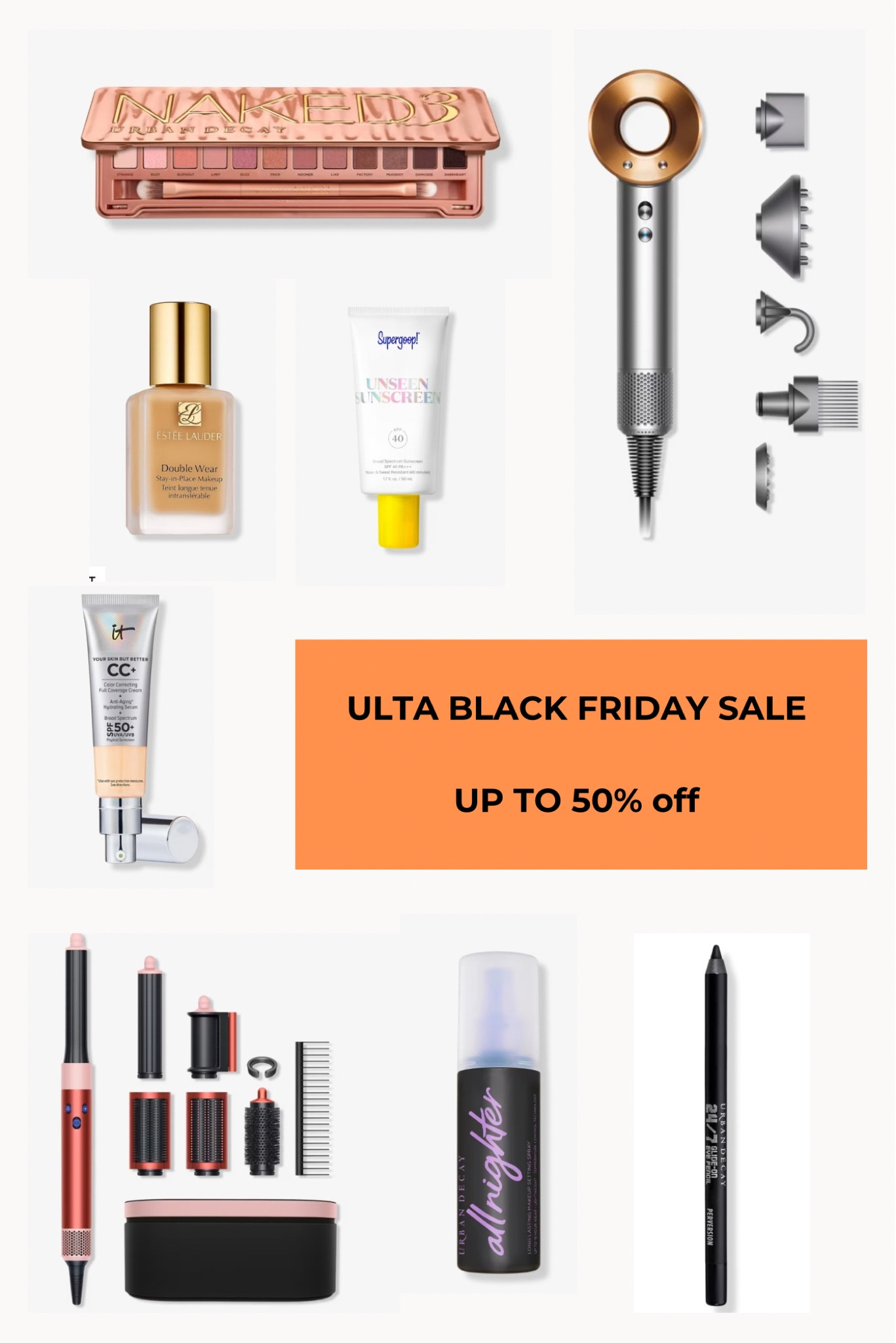 Ulta favorite makeup and hair products Black Friday sale 

#LTKFindsUnder50 #LTKBeauty #LTKSaleAlert