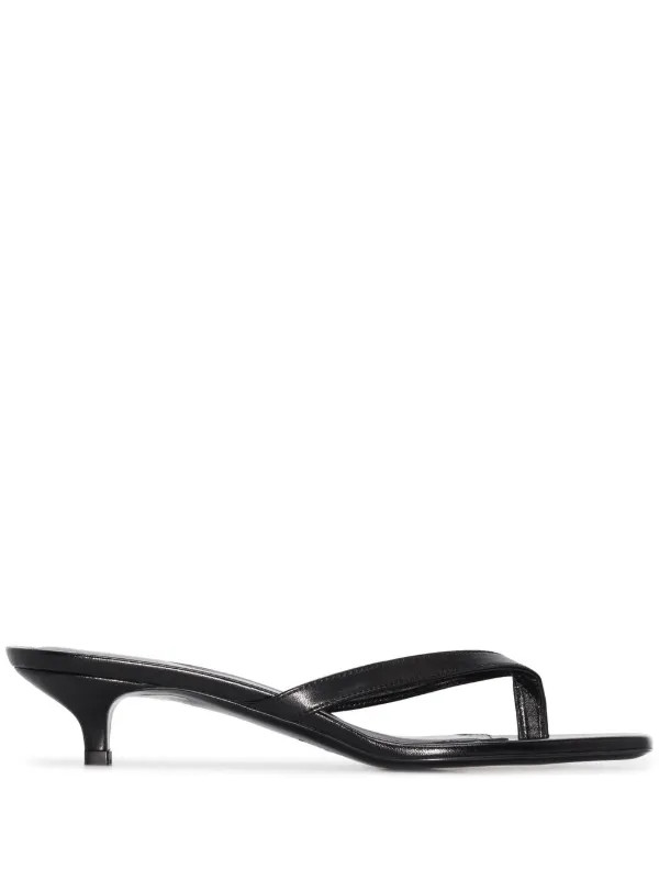 TOTEME 40mm kitten-heel flip-flops - Farfetch | Farfetch Global