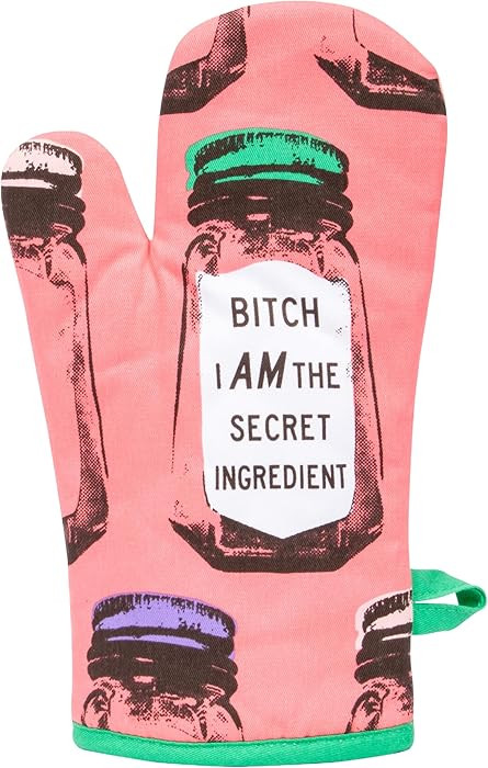 Blue Q B*tch I Am The Secret Ingredient Funny Oven Mitts, Home Kitchen Gifts, Cooking Accessories... | Amazon (US)