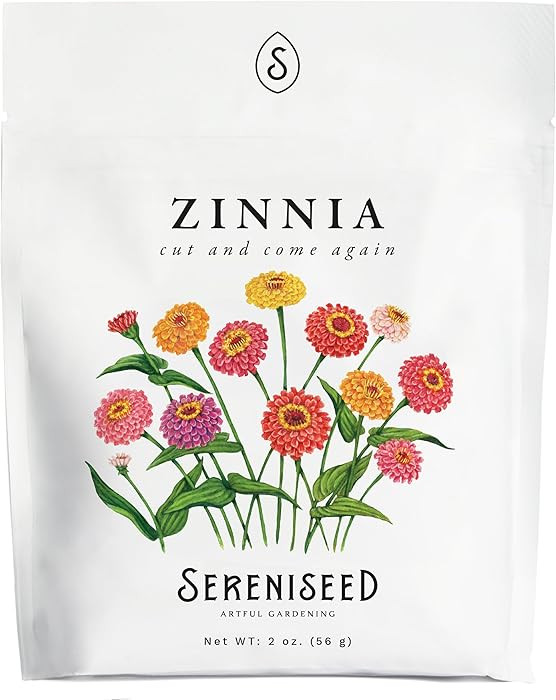 Sereniseed Cut and Come Again Zinnia Seeds (2 oz) | Amazon (US)
