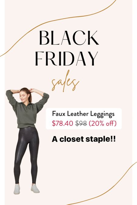 The spanx faux leather leggings that are a must every year!! Snag them if you don’t have them. !! 

#LTKHoliday #LTKGiftGuide #LTKCyberweek