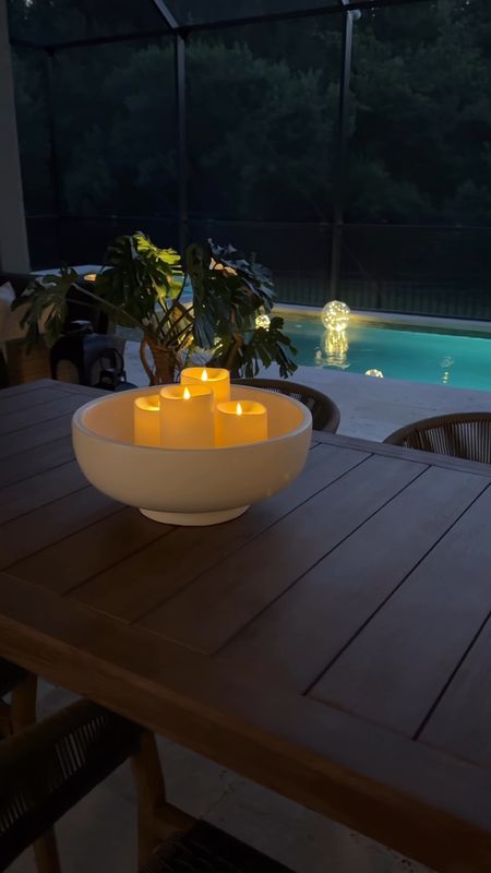 I am lighting obsessed and these high-quality candles from Luminara are perfect for my patio. They don’t get discolored in the heat, and they never melt!   The color changing ones are so cool!


Luminara candles, outdoor candles, outdoor safe candles,  patio decor, pottery barn bowl, floating light balls

#LTKFindsUnder100 #LTKVideo #LTKHome