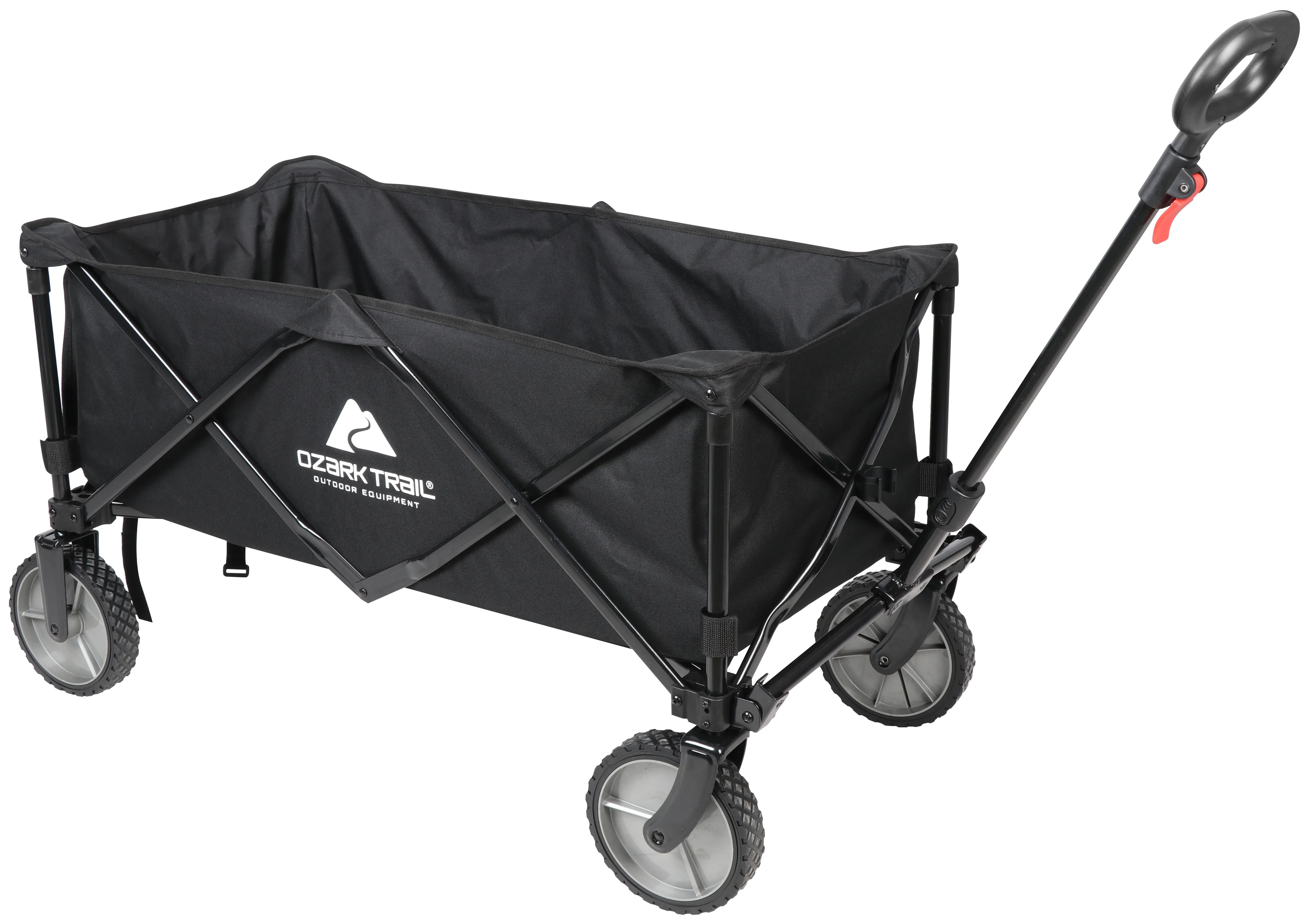 Ozark Trail Multi-Purpose Big Bucket Cart, Black Wagon, Height 24" | Walmart (US)