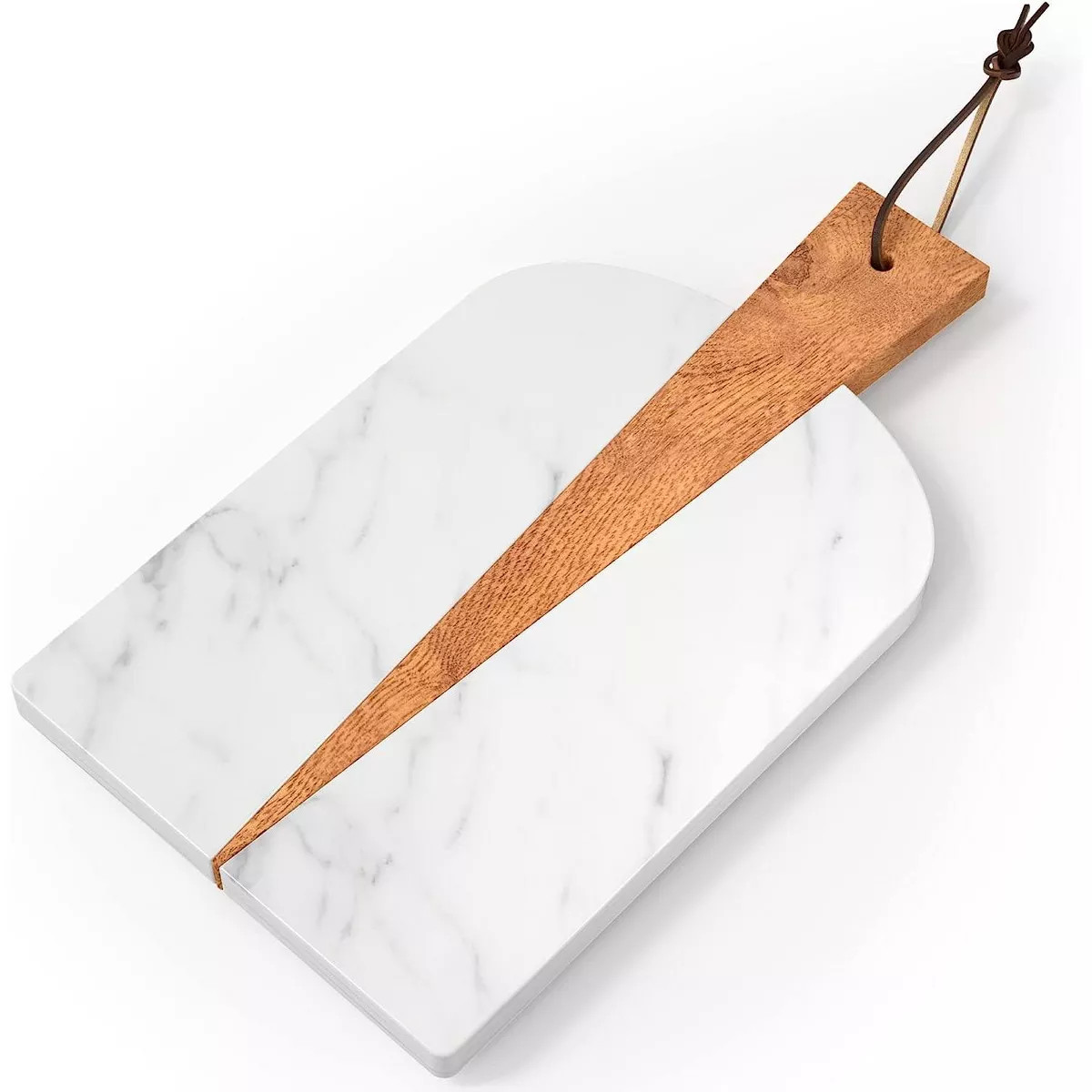 American Atelier Marble and Wood Paddle Board Cheese and Cutting Board - 15 Inch | Target