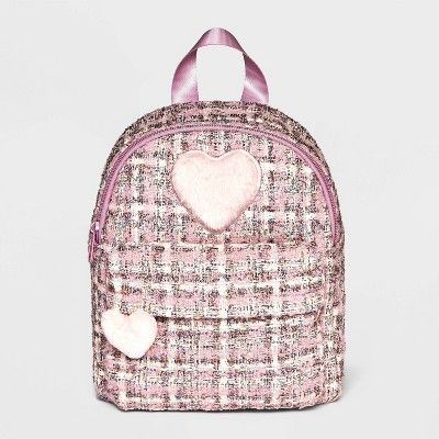 Toddler Girls' Plaid 10" Backpack - Cat & Jack™ Pink | Target
