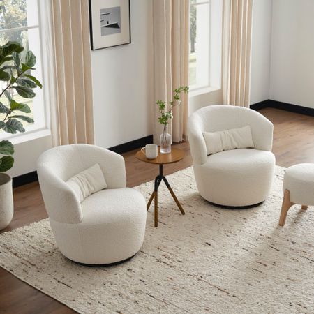 Love a good pair of white swivel chairs! 🤍

These are now on sale from Castlery if you’ve been waiting. 👍🏻

#livingroom #familyroom #office #furniture 