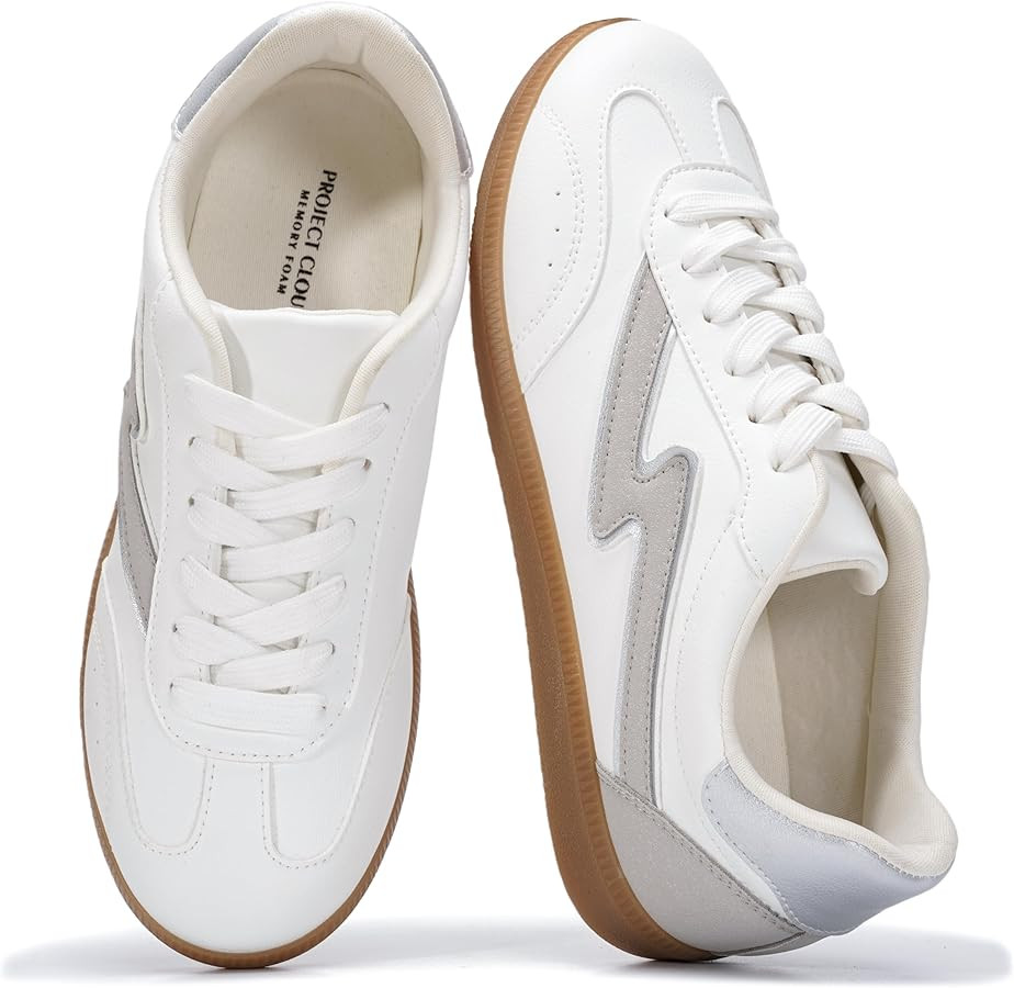 Project Cloud Sneakers for Women - Lace-Up Shoes for Women Trendy Women Sneakers with Memory Foam... | Amazon (US)