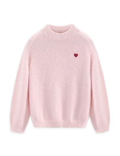 Aelfric Eden Fuzzy Soft Sweaters Mohair Oversized Solid Sweaters Crewneck Knit Casual Pullover 20... | Amazon (US)