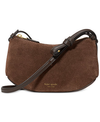 kate spade new york Loop Small Suede Crossbody Bag - Macy's | Macy's