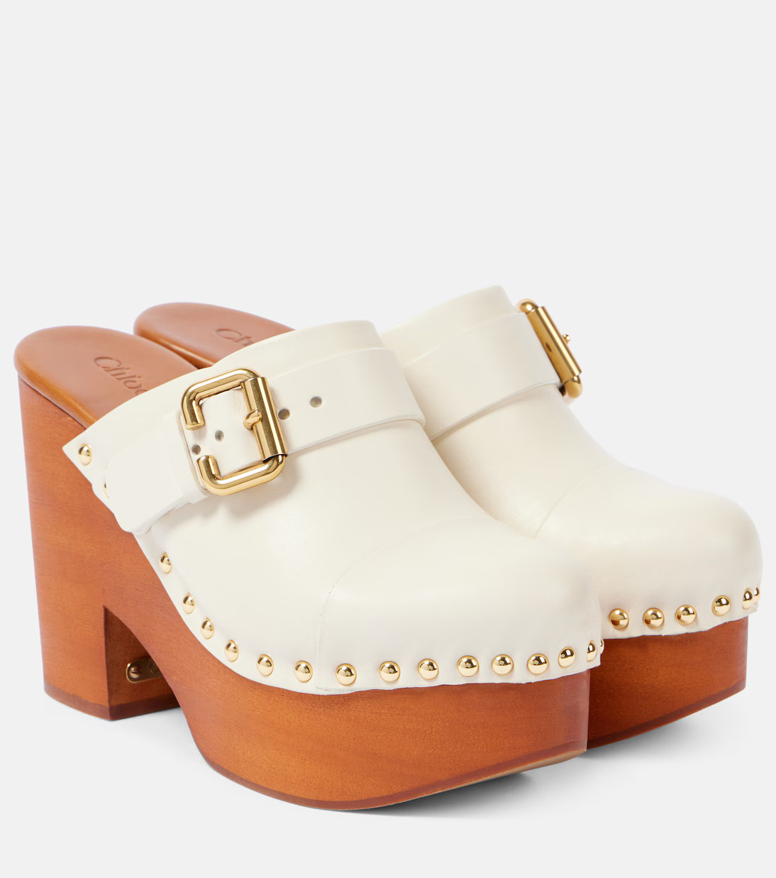 Jeannette studded leather clogs | Mytheresa (UK)