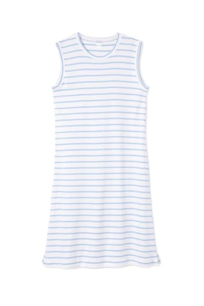 Pima Weekend Tank Gown in Cerulean | LAKE Pajamas