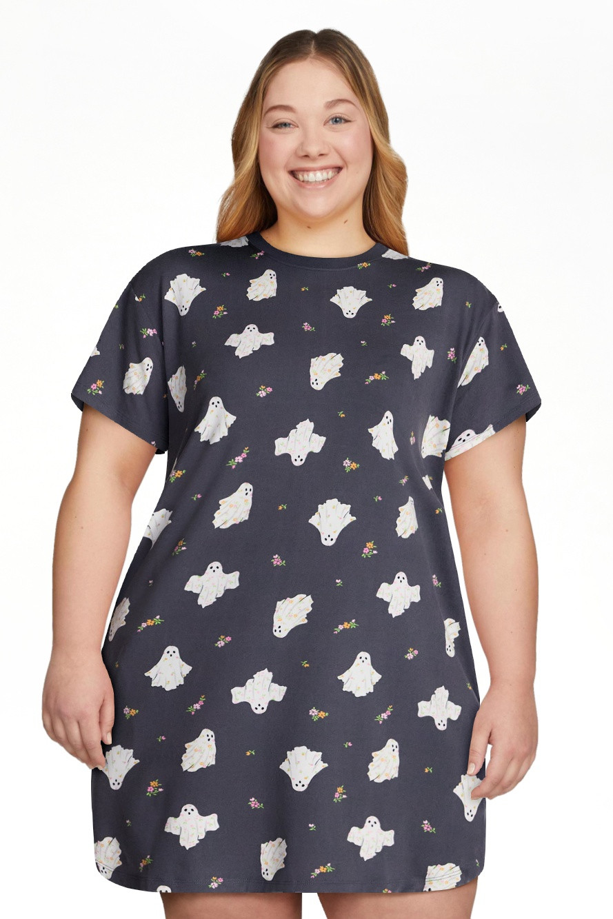 Halloween Women's Sleepshirt Top and Socks Set from Way to Celebrate, 2-Piece, Sizes XS-3X | Walmart (US)
