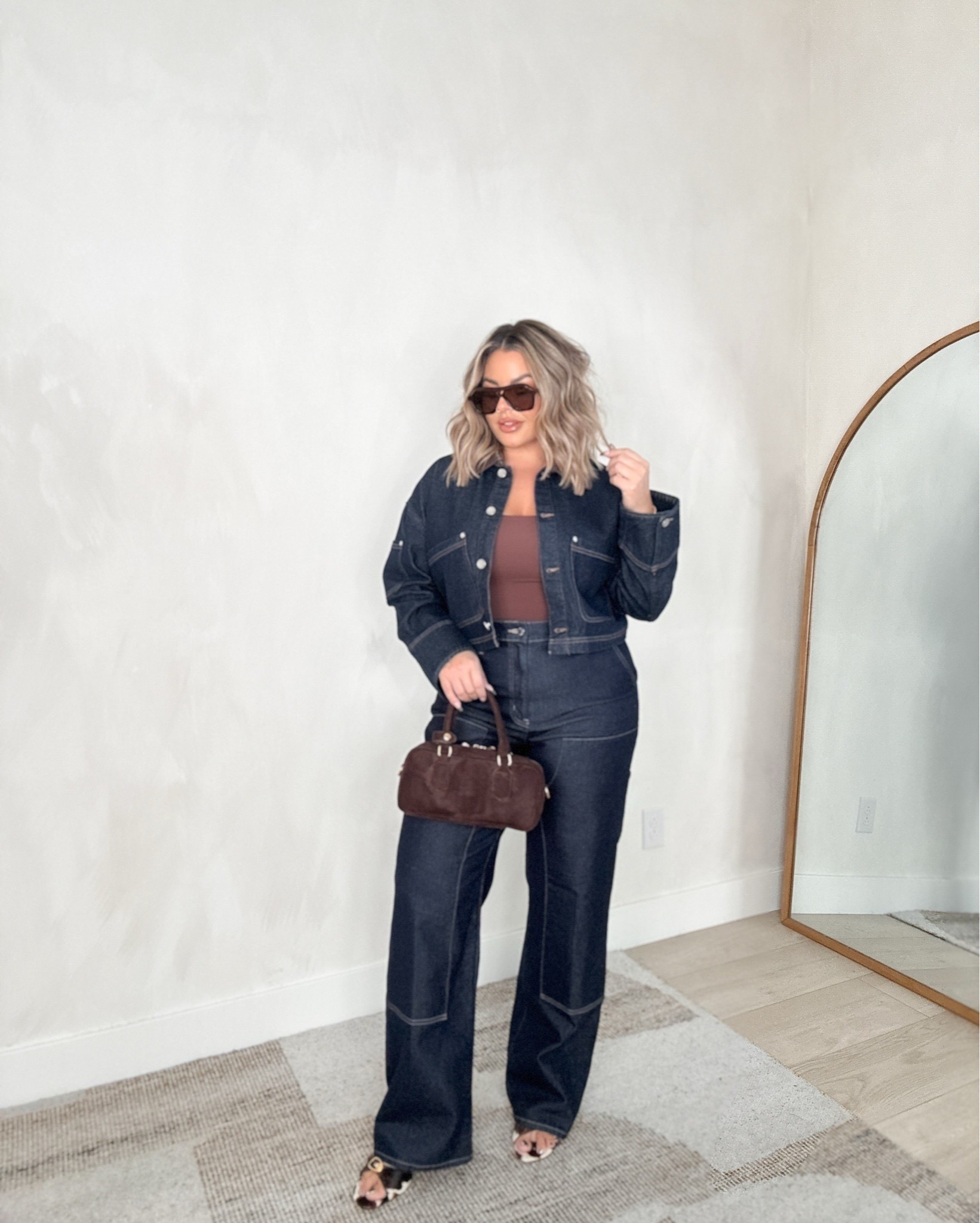 Jacket xl linked from 2 retailers 
Jeans 12L - also linked a similar pair that I have that would also look good with this jacket 
Tank L 
Heels run tts no need to size up 
#denim #falloutfits # midsize 

Follow my LTK @shaynaslife on the @shop.LTK app to view this post and get my exclusive app-only content!

#liketkit 
@shop.ltk
https://liketk.it/5pRq1